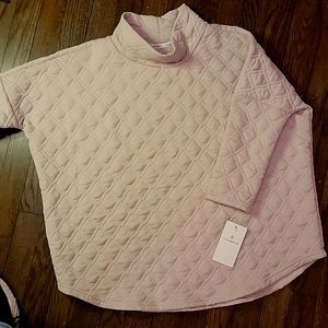 TUCKERNUCK  beige quilted Sweater sweatshirt